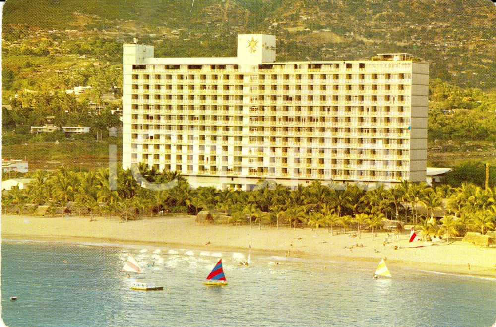 Cartolina originale da collezione 1967 ACAPULCO (MESSICO) Hotel ACAPULCO HILTON *Cartolina FP VG VINTAGE 1