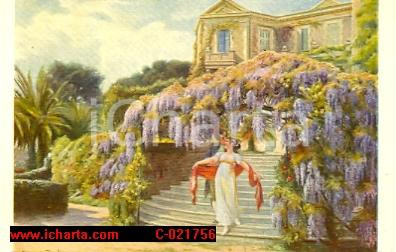 Cartolina originale da collezione 1920 Les DÃ©lices du Printemps  EugÃ¨ne.Deully  FP non viaggiata 1