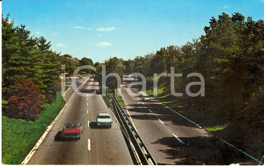 Cartolina originale da collezione 1960 ca CONNECTICUT (USA) Veduta della MERRIT PARKWAY *Cartolina FP NV VINTAGE 1