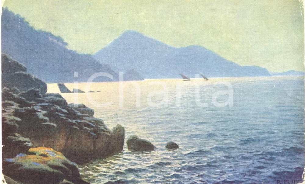 Cartolina originale da collezione 1920 ca CAILLOT Le cap brun *Cartolina ILLUSTRATA FP NV 1