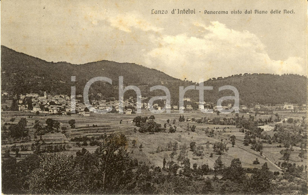 Cartolina originale da collezione 1923 LANZO D INTELVI CO Panorama dal PIANO delle NOCI  Cartolina FP VG 1