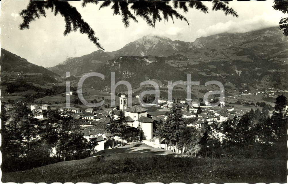 Cartolina originale da collezione 1950 BARZIO LC Veduta panoramica dell abitato con la chiesa  Cartolina FP NV 1