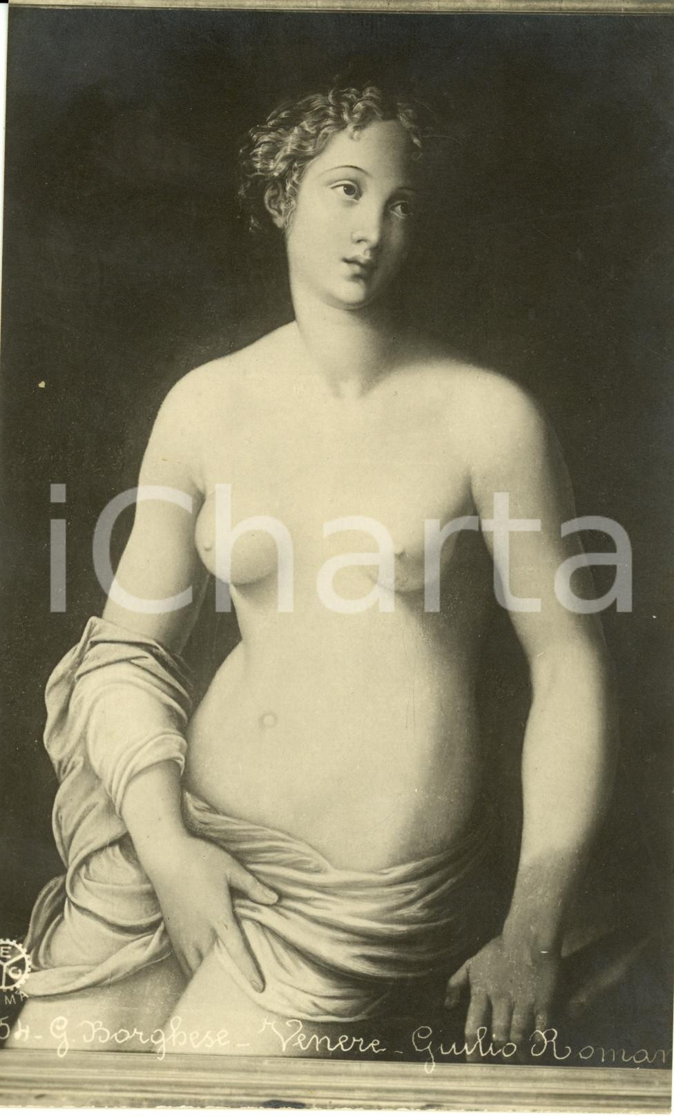 Cartolina originale da collezione 1940 ca ROMA Venere Giulio ROMANO Galleria Borghese Cartolina FP NV 1