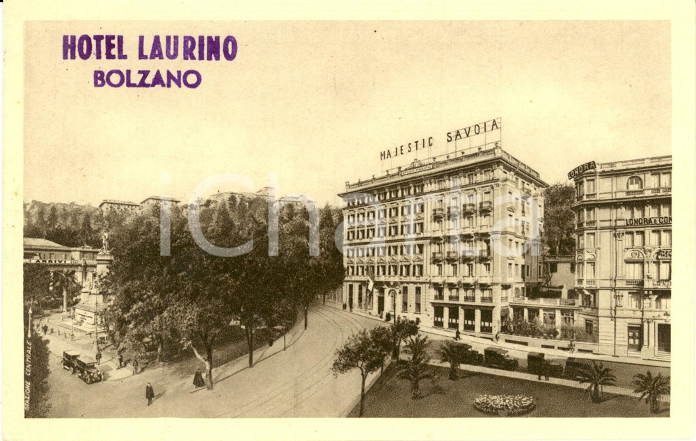 Cartolina originale da collezione 1930 ca GENOVA Hotel SAVOIA & MAJESTIC e LONDRA & CONTINENTALE Cartolina FP NV 1