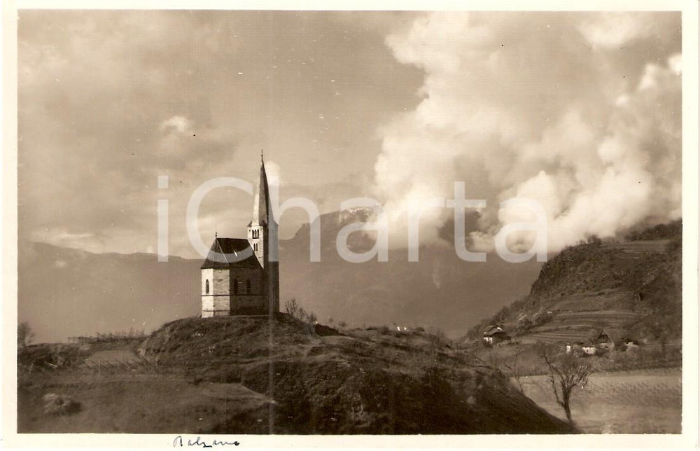 Cartolina originale da collezione 1945 ca BOLZANO Chiesa al GRIESSAN GIORGIO Cartolina FP NV 1