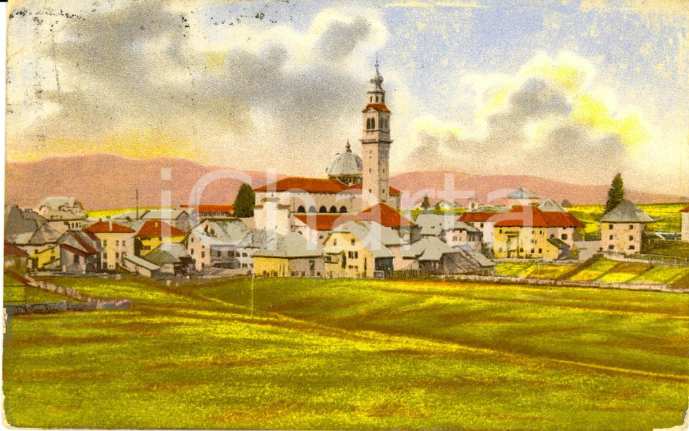 Cartolina originale da collezione 1915 ASIAGO VI Panorama dell abitato Cartolina DANNEGGIATA FP VG 1