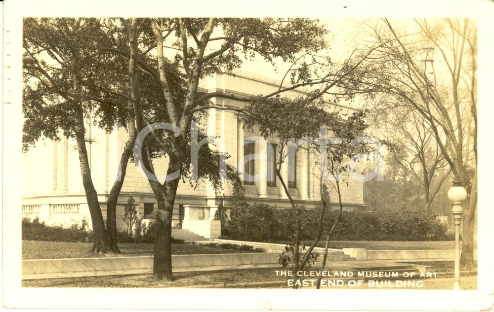 Cartolina originale da collezione 1938 CLEVELAND (USA) Esterno ala est MUSEUM OF ART *Cartolina postale FP VG 1