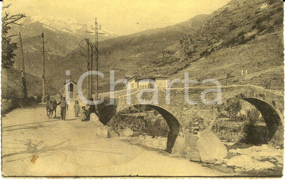 Cartolina originale da collezione 1915 UDINE? WW1 Contadino con bue, moglie e bambine *Cartolina FP VG 1
