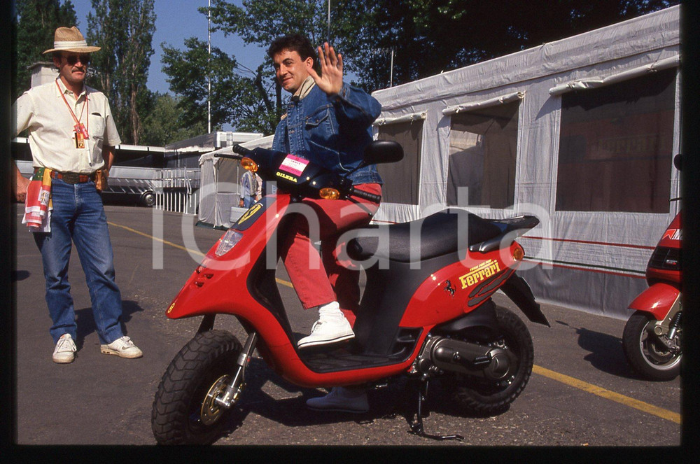 35mm vintage slide* 1995 GP SAN MARINO Jean ALESI su GILERA NTT - FERRARI