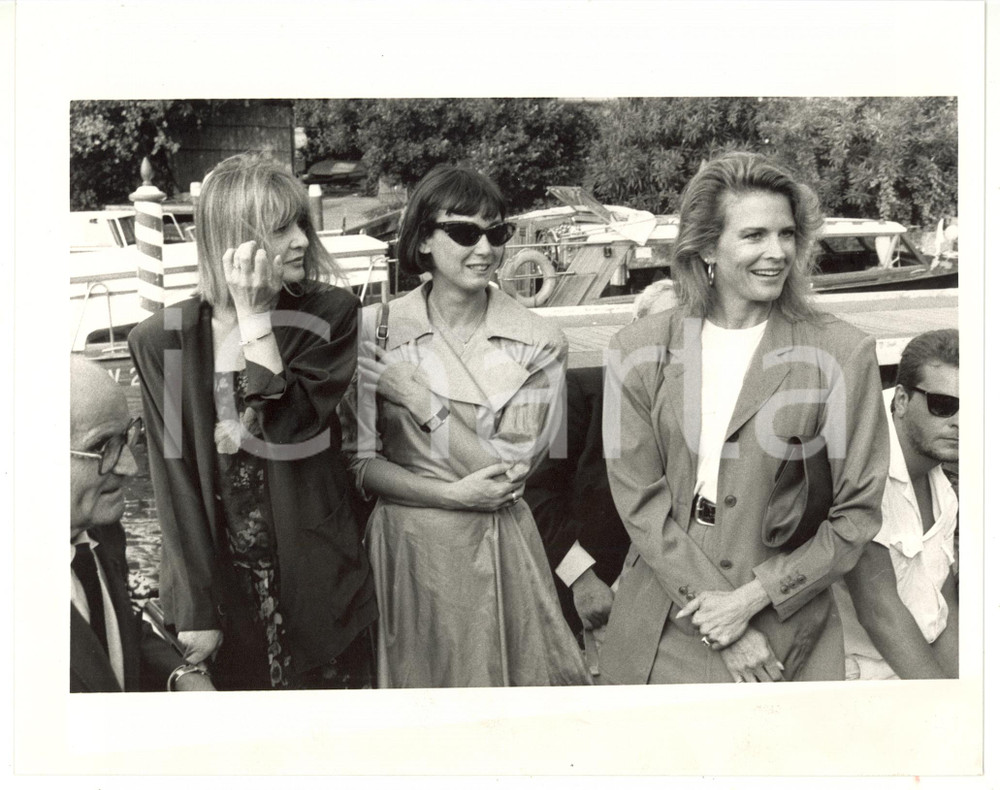 1987 VENEZIA Mostra del Cinema - Sabine AZEMA con Candice BERGEN *Foto 25x20 cm