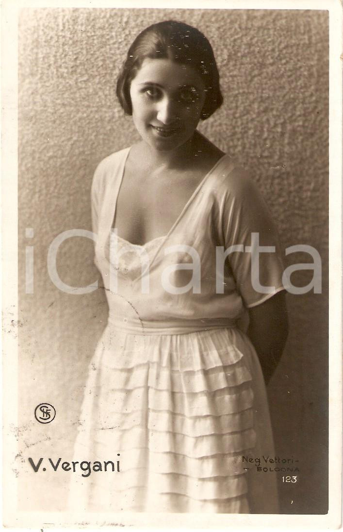 Cartolina originale da collezione 1924 Fotoritratto dell attrice VERA VERGANI Cartolina FP VG 1