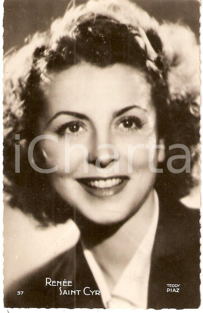 Cartolina originale da collezione 1935 ca CINEMA Actress RenÃ©e SAINTCYR Portrait Cartolina FP NV 1