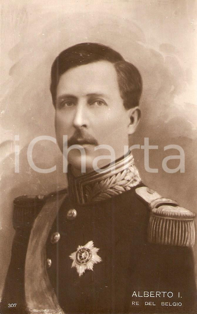 Cartolina originale da collezione 1930 ca ALBERTO I DEL BELGIO Ritratto del sovrano Cartolina FP NV 1