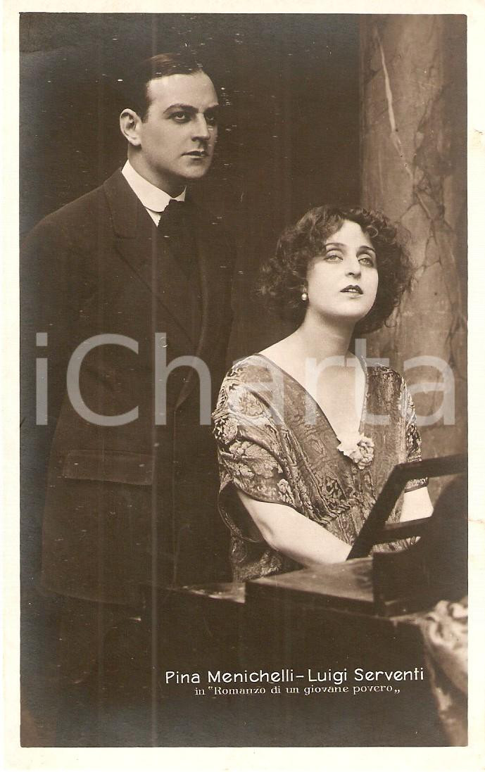 Cartolina originale da collezione 1920 ROMANZO DI UN GIOVANE POVERO Pina MENICHELLI Luigi SERVENTI Cartolina FP NV 1