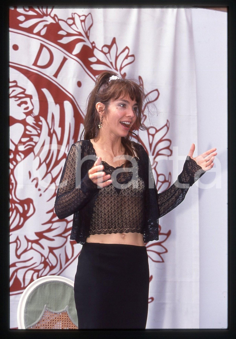 35mm vintage slide* 1998 MOSTRA DI VENEZIA Anne PARILLAUD - Ritratto attrice *14