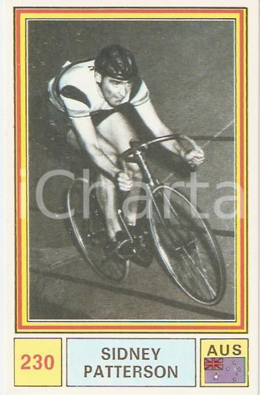 Oggetto da collezione cartaceo PANINI - SPRINT 1971 Figurina valida Sidney PATTERSON n. 230 Ciclismo 1