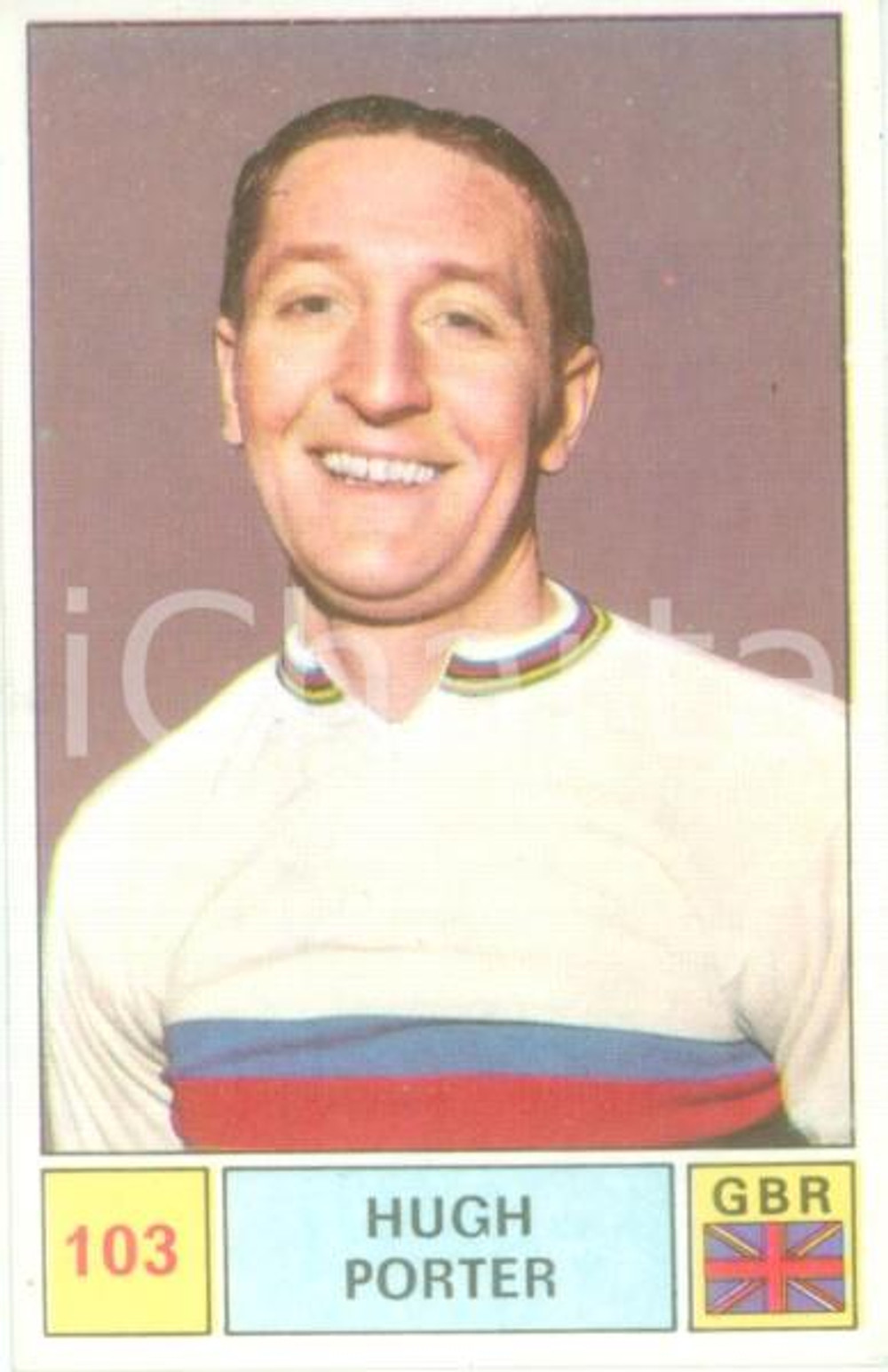 Oggetto da collezione cartaceo PANINI - SPRINT 1971 Figurina valida Hugh PORTER n. 103 Ciclismo 1