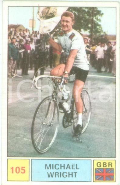 Oggetto da collezione cartaceo PANINI - SPRINT 1971 Figurina Michael WRIGHT n. 105 Ciclismo GRAN BRETAGNA 1