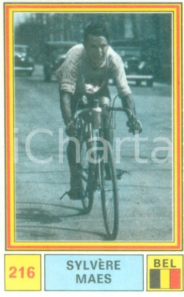 Oggetto da collezione cartaceo PANINI  SPRINT 1971 Figurina SylvÃ¨re MAES n. 216 Ciclismo BELGIO 1