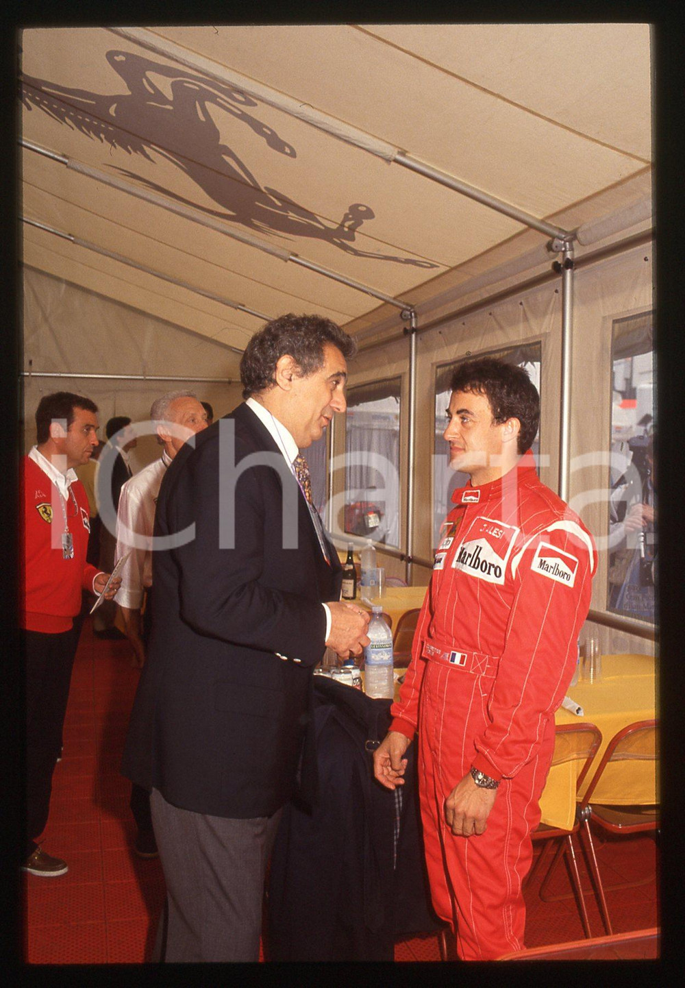35mm vintage slide* 1993 GP SAN MARINO Jean ALESI e Plàcido DOMINGO (3)