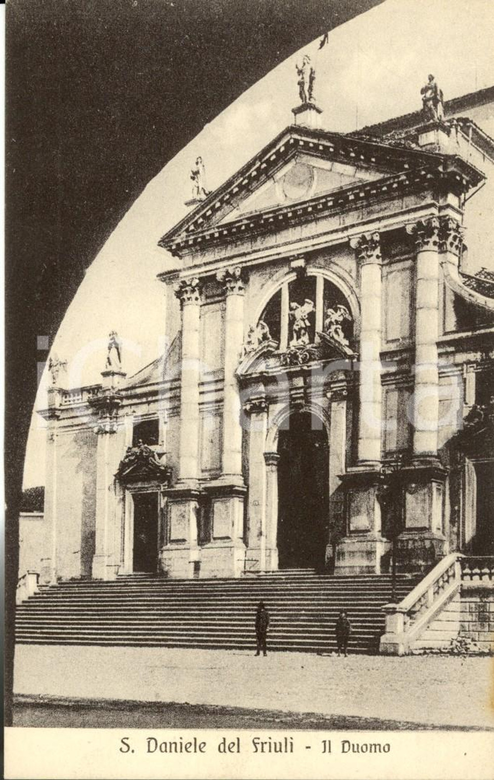 Cartolina originale da collezione 1930 ca SAN DANIELE DEL FRIULI (UD) Il Duomo - La facciata *Cartolina FP NV 1
