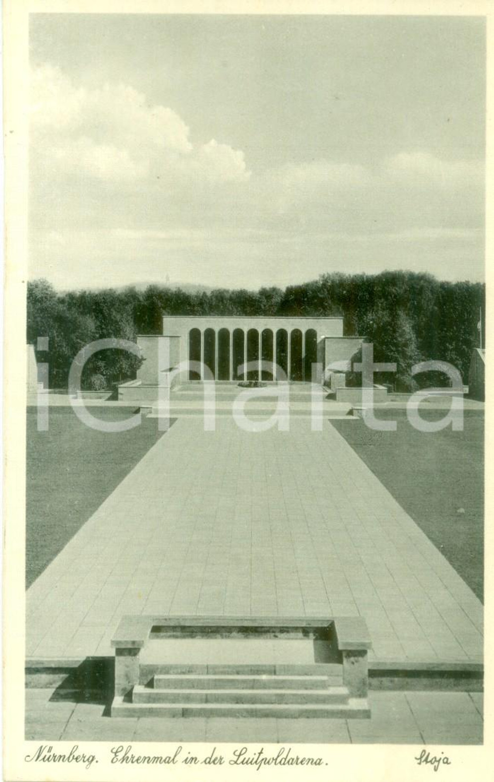 Cartolina originale da collezione 1938 NURNBERG (DE) Il Memoriale nella LUITPOLDARENA *Cartolina FP NV 1