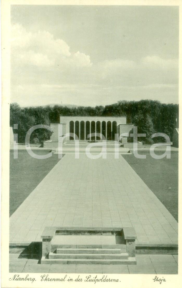 Cartolina originale da collezione 1938 NURNBERG DE Il Memoriale nella LUITPOLDARENA Cartolina FP NV 1