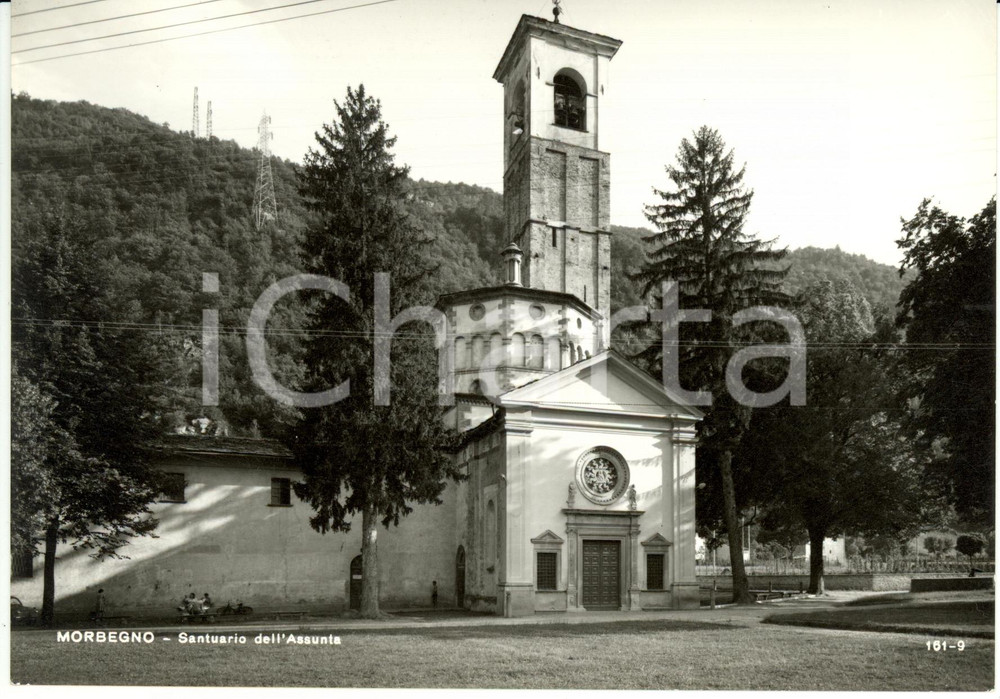 Cartolina originale da collezione 1970 ca MORBEGNO SO Veduta del Santuario DELL ASSUNTA Cartolina FG NV 1