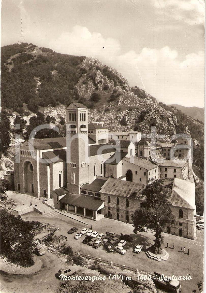 Cartolina originale da collezione 1966 MERCOGLIANO AV Panorama MONASTERO DI MONTEVERGINE Cartolina Animata FG 1
