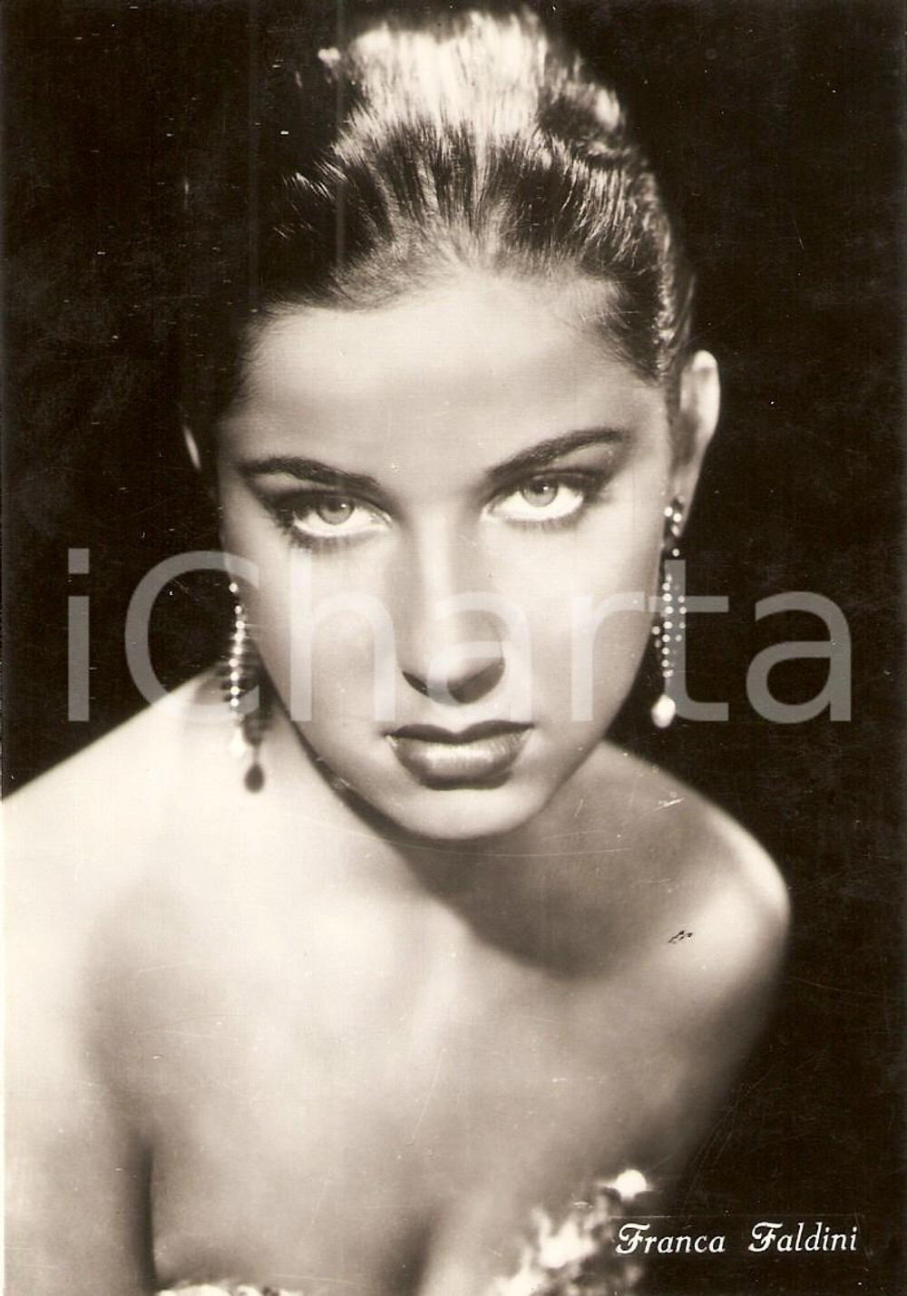 Cartolina originale da collezione 1955 ca CINEMA Attrice Franca FALDINI Ritratto *Cartolina FG NV 1