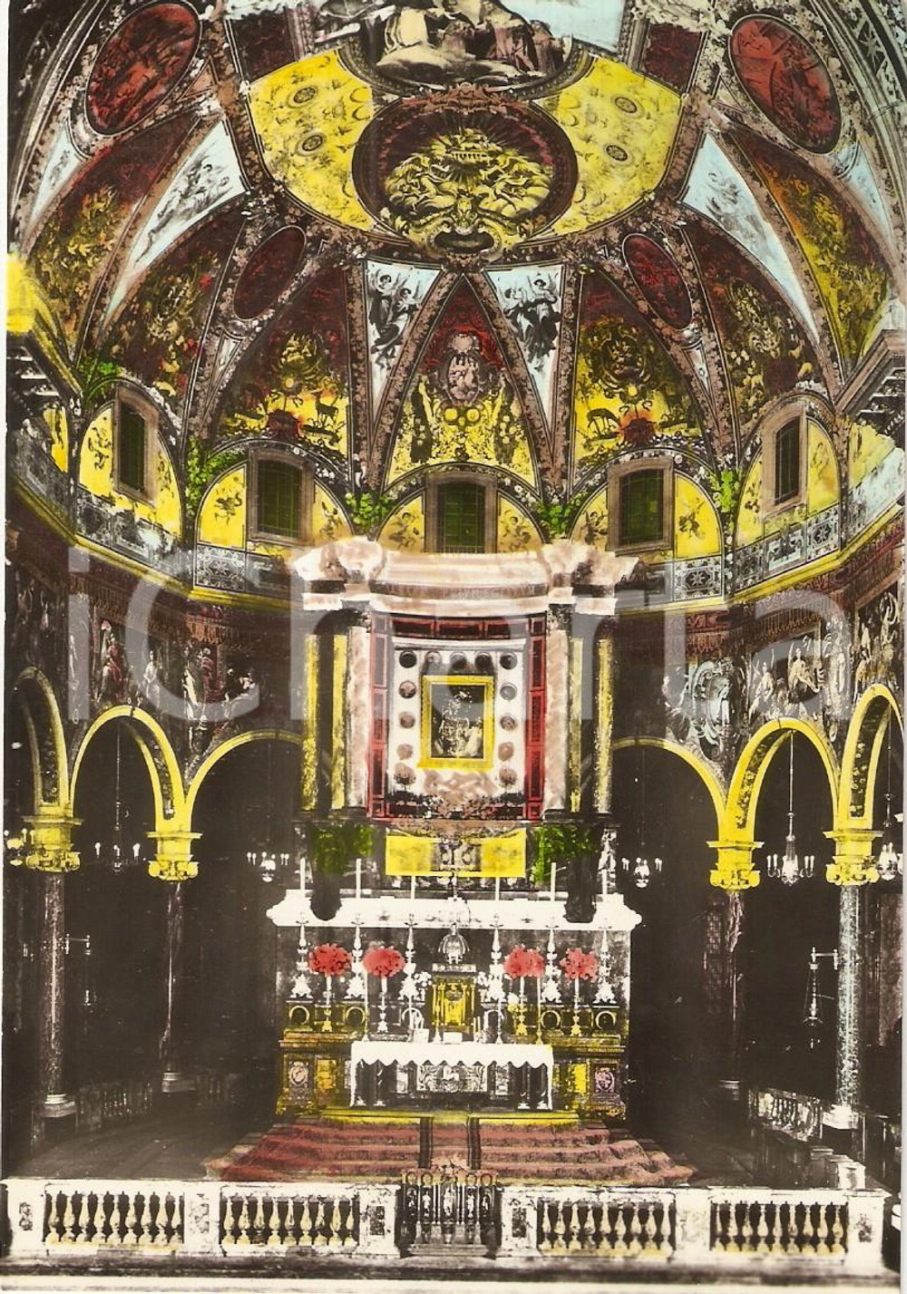Cartolina originale da collezione 1960 ca POMPEI (NA) Altare del Santuario Beata Vergine del Rosario *Cartolina FG 1
