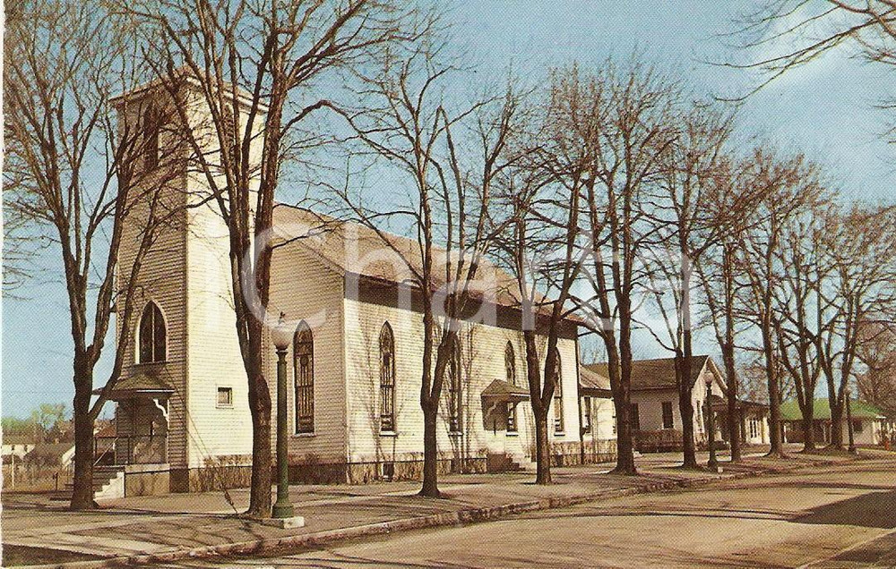 Cartolina originale da collezione 1965 ca CAREY, OHIO USA Original Church Shrine of our Lady of Consolation 1