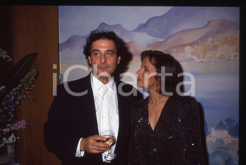 35mm vintage slide* 1991 CANNES Christine BOISSON Ennio FANTASTICHINI (1) 