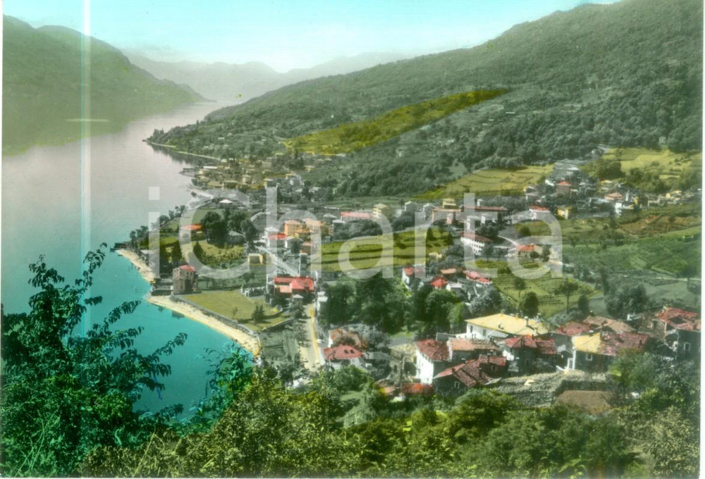 Cartolina originale da collezione 1966 PIANELLO DEL LARIO CO Panorama di MUSSO Cartolina FG VG 1