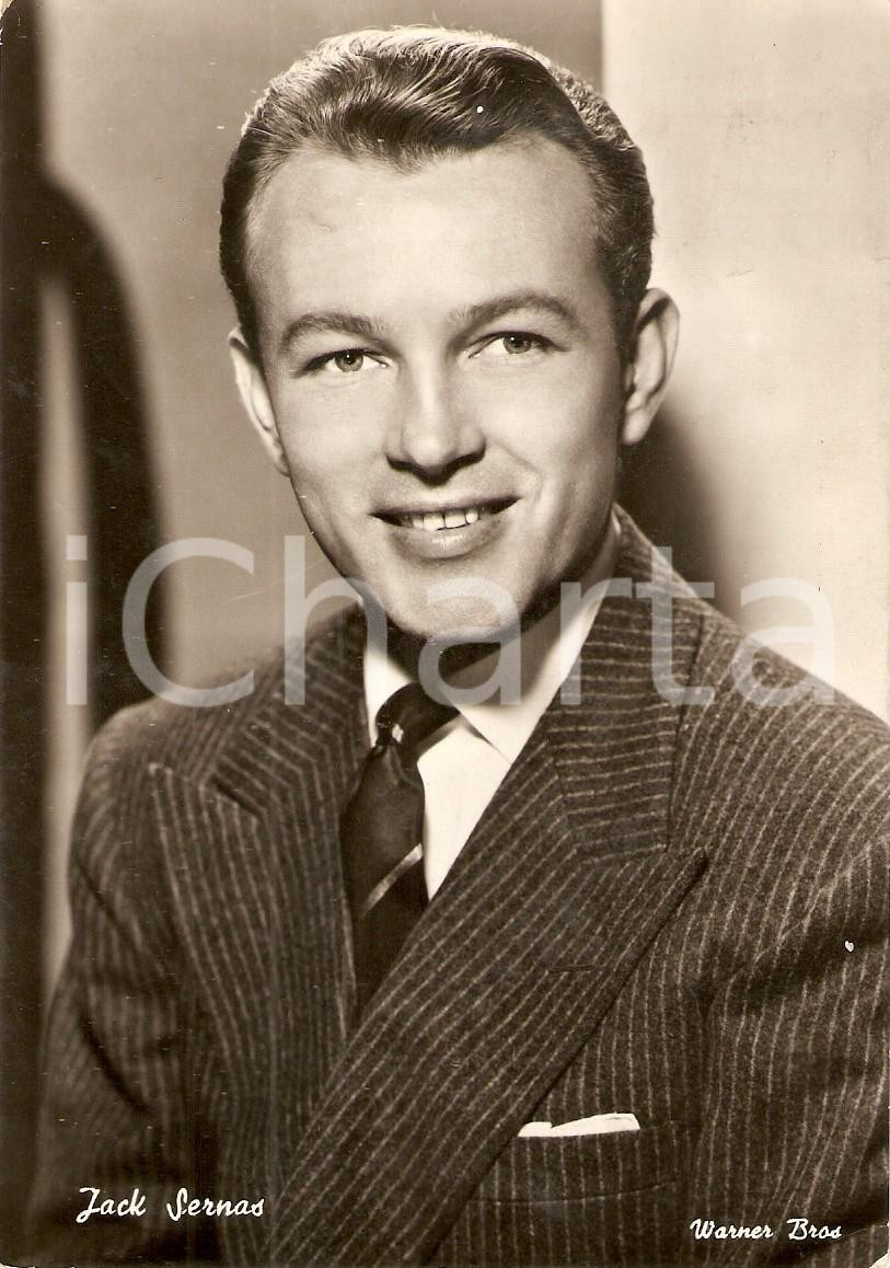 Cartolina originale da collezione 1955 ca CINEMA Actor Jacques SERNAS Portrait Cartolina FG NV 1
