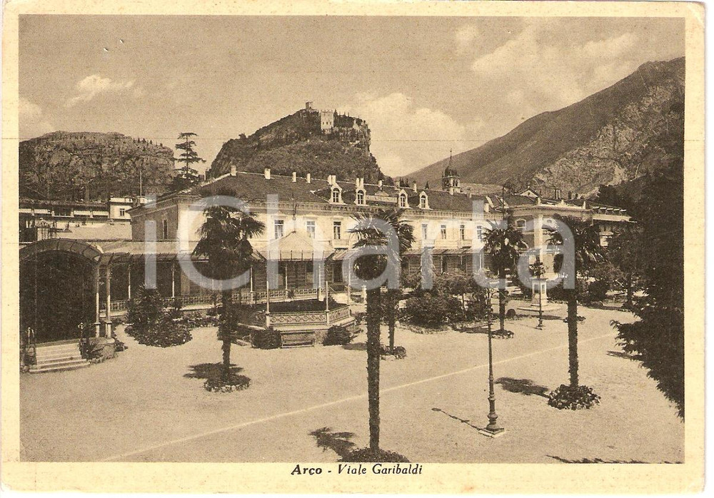 Cartolina originale da collezione 1940 ca ARCO (TN) Viale Garibaldi *Cartolina postale FG NV 1