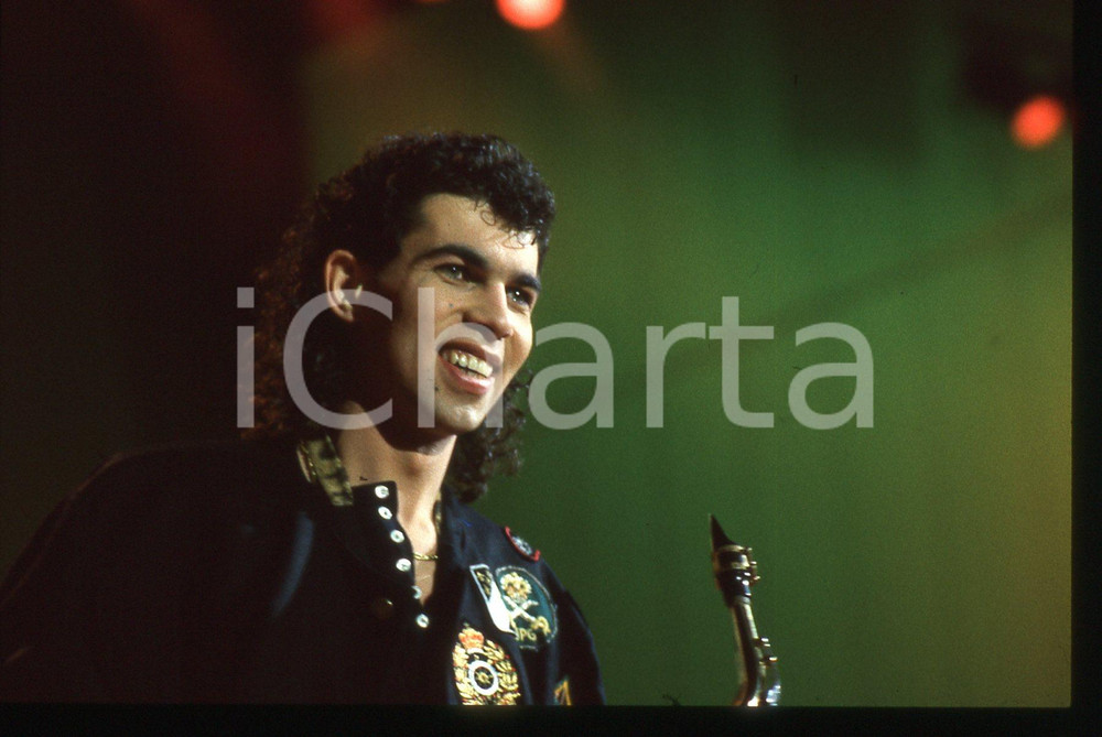 35mm vintage slide* 1986 SANREMO Francesco GUALERZI "HERTZ" al Teatro Ariston 24
