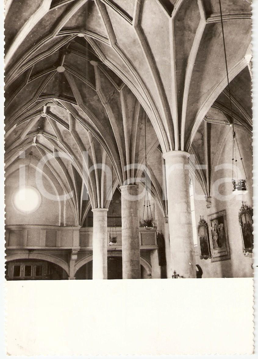 Cartolina originale da collezione 1959 TESERO TN Chiesa SANT ELISEO Avvolto gotico Cartolina FG VG 1