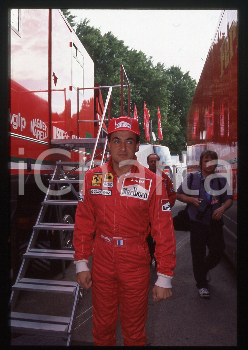 35mm vintage slide* 1995 GP SAN MARINO Jean ALESI scuderia FERRARI - Ritratto 9