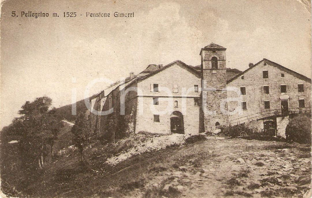 Cartolina originale da collezione 1925 ca SAN PELLEGRINO (LU) Pensione GIMORRI *Cartolina FP NV 1