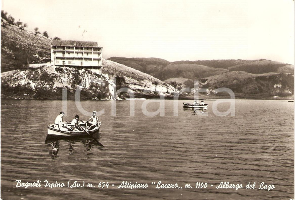 Cartolina originale da collezione 1960 ca BAGNOLI IRPINO AV Panorama Altopiano LACENO Albergo del lago CARTOLINA 1