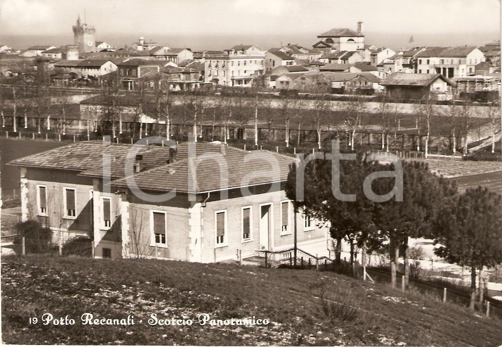 Cartolina originale da collezione 1953 PORTO RECANATI (MC) Scorcio panoramico *Cartolina 1