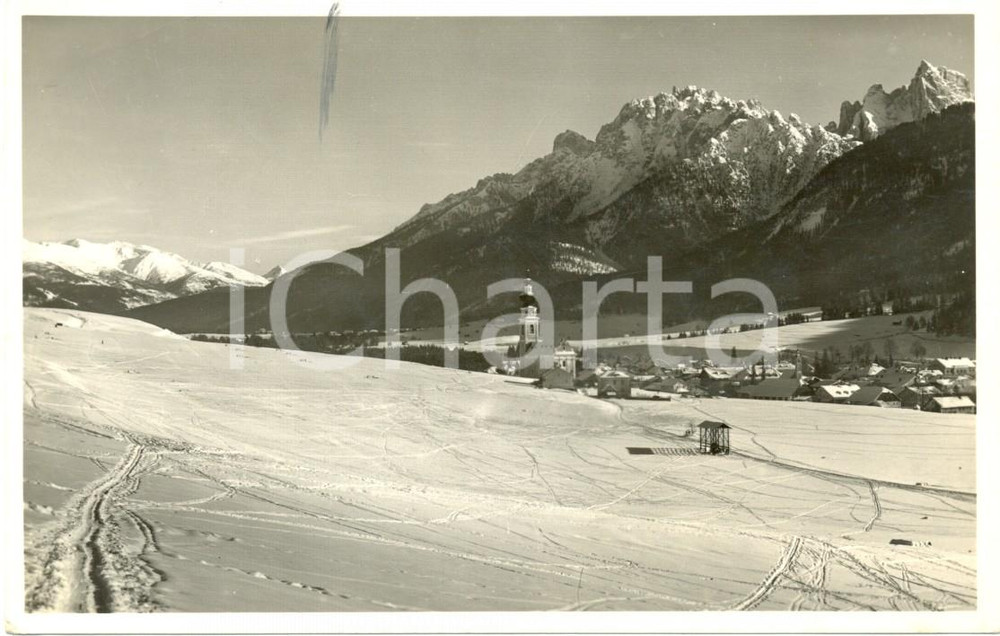 Cartolina originale da collezione 1942 VILLABASSA BZ DOLOMITI Panorama dell Alta Val PUSTERIA Cartolina FP VG 1