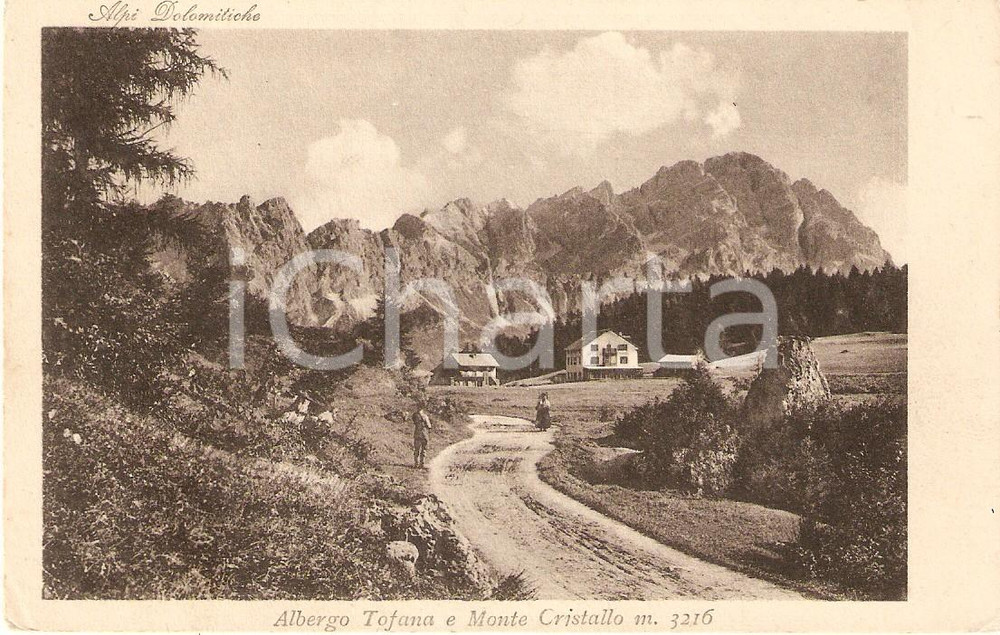 Cartolina originale da collezione 1935 ca BELLUNO Albergo TOFANA Monte CRISTALLO Alpi DOLOMITICHE *Cartolina FP NV 1
