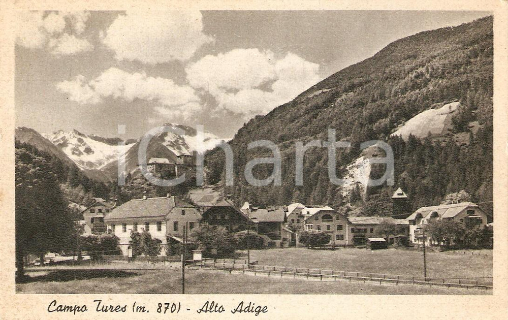 Cartolina originale da collezione 1940 ca CAMPO TURES BZ Alto Adige Panorama del paese Cartolina FP NV 1