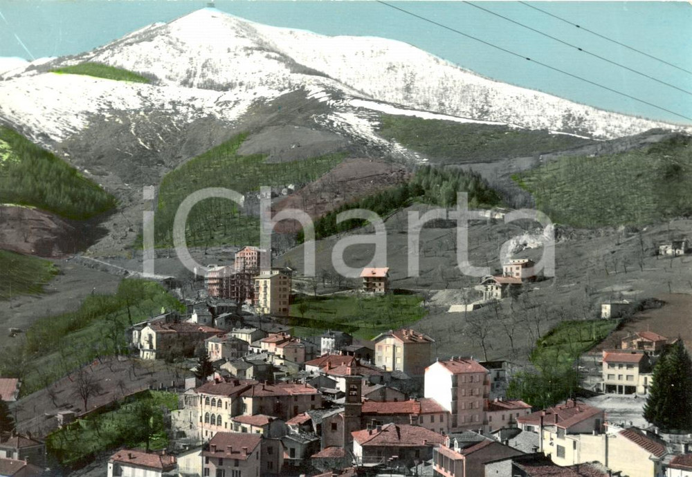 Cartolina originale da collezione 1963 FRABOSA SOPRANA (CN) Panorama e MONTE MORO *Cartolina postale FG VG 1