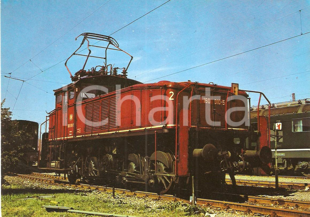 Cartolina originale da collezione 1979 MUNCHEN Deutschen Bundesbahn DB Locomotive 160 0105 Cartolina 1