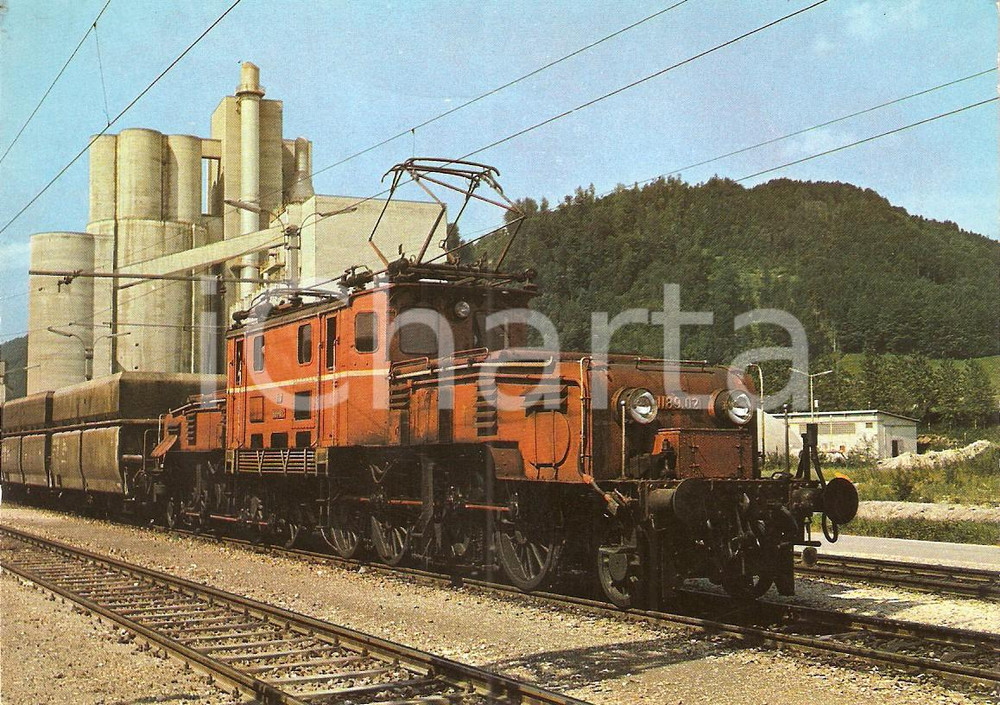 Cartolina originale da collezione 1979 GMUNDEN Osterreichischen Bundesbahn OB Locomotive 1189.02 *Cartolina 1