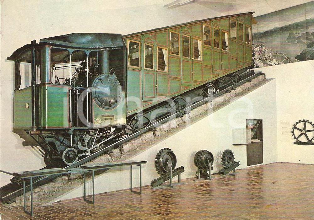 Cartolina originale da collezione 1984 MUNCHEN DEUTSCHLAND Deutsches Museum Locomotive PILATUSBAHN Cartolina 1