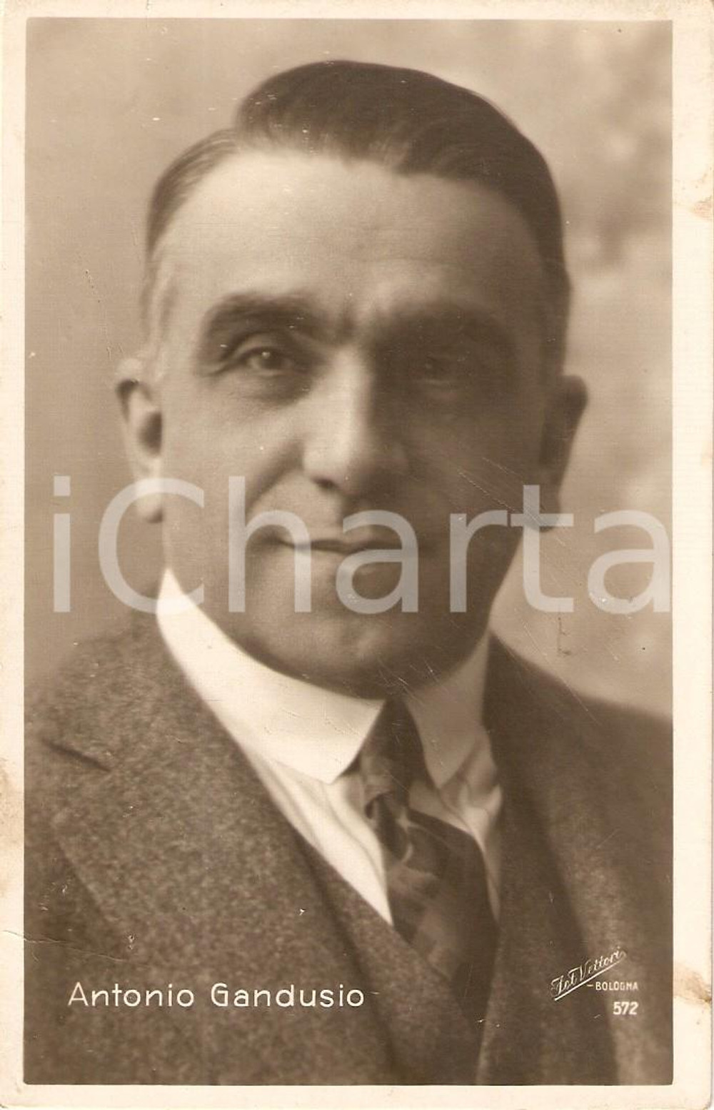 Cartolina originale da collezione 1925 ca TEATRO Antonio GANDUSIO Ritratto attore *Cartolina FP NV 1